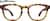 Front view of Square Glasses 4464525 in Tortoiseshell thumbnail