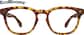 Front view of Square Glasses 4464525 in Tortoiseshell thumbnail