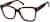 Angle view of Square Glasses 4464716 in Blue thumbnail