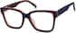 Angle view of Square Glasses 4464716 in Blue thumbnail