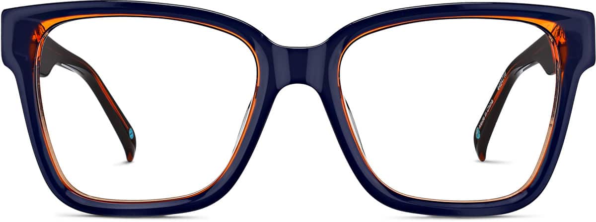 Blue Square Glasses #4464716 | Zenni Optical