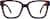 Front view of Square Glasses 4464716 in Blue thumbnail