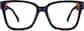 Front view of Square Glasses 4464716 in Blue thumbnail