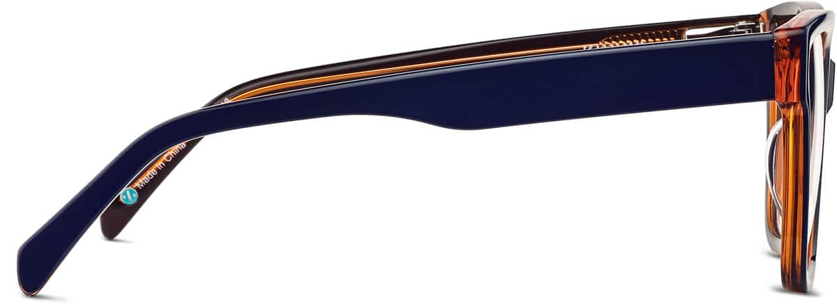 Side view of Square Glasses 4464716 in Blue