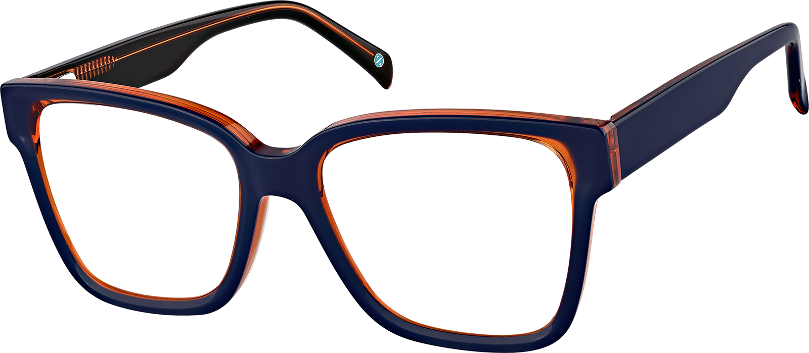 Blue Square Glasses #4468116 | Zenni Optical