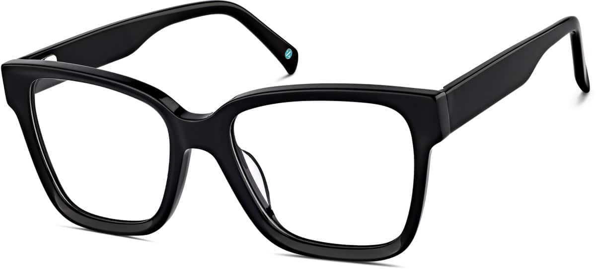 Angle view of Square Glasses 4464721 in Black