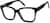 Angle view of Square Glasses 4464721 in Black thumbnail