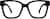 Front view of Square Glasses 4464721 in Black thumbnail