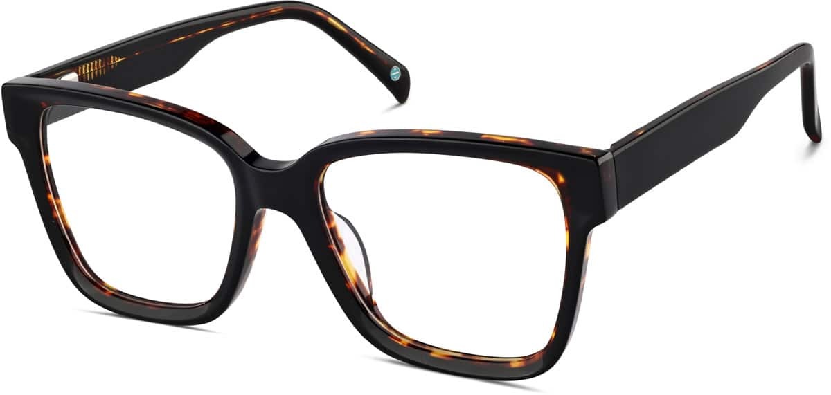 Angle view of Square Glasses 4464725 in Tortoiseshell