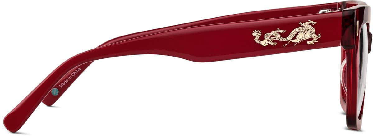 Side view of The Dragon King 4465018 in Red