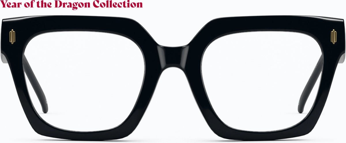 Front view of The Dragon King Glasses 4465021 in Black thumbnail