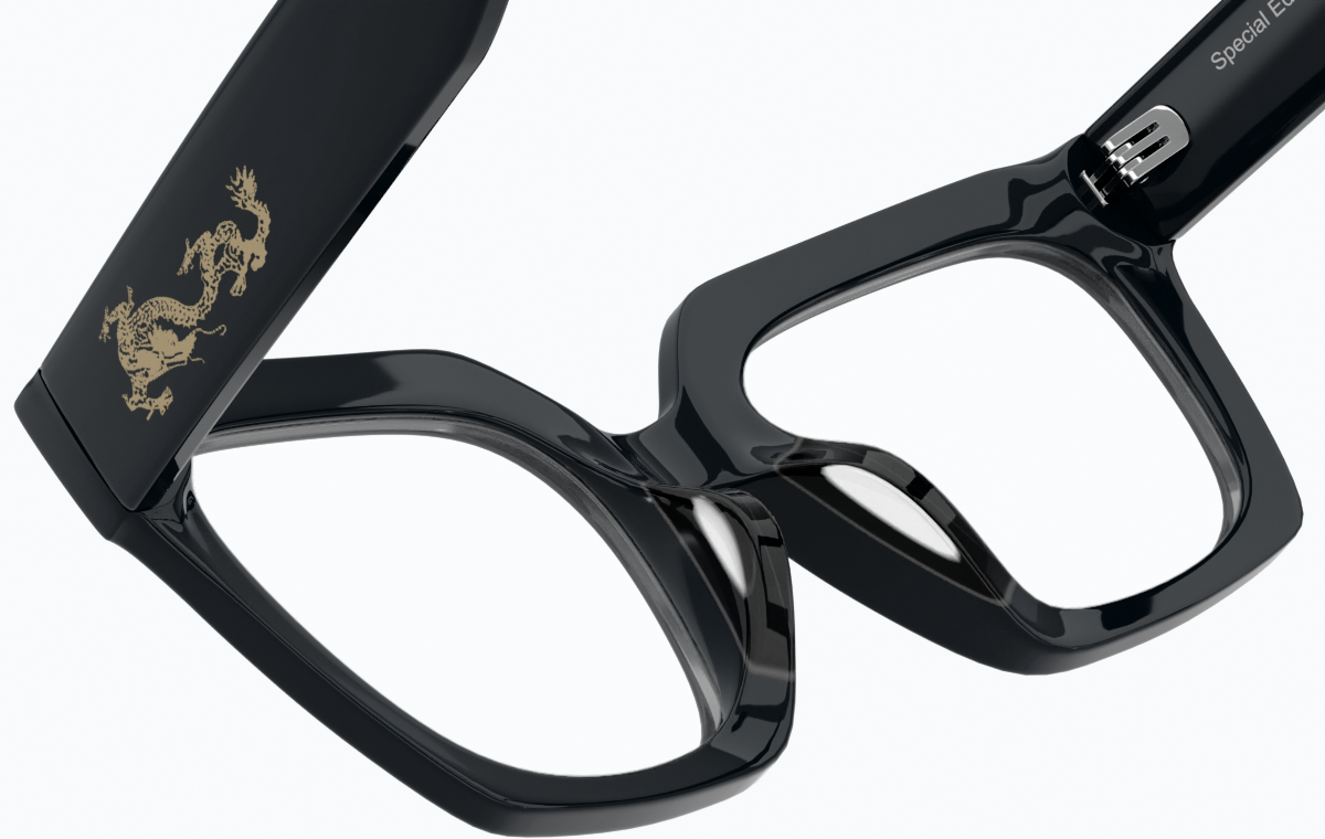 See-through view of The Dragon King Glasses 4465021 in Black thumbnail