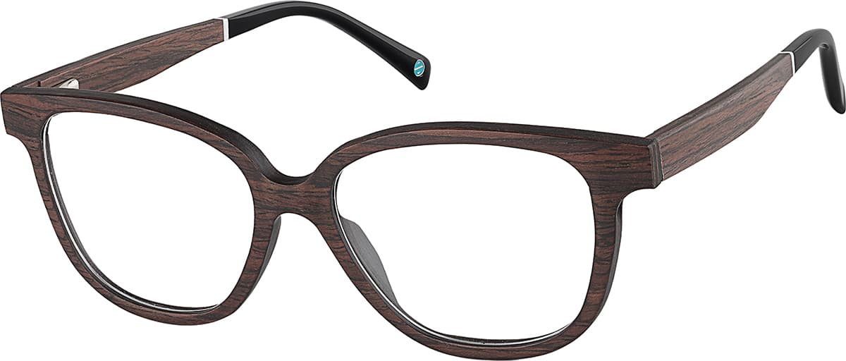 Angle view of Square Glasses 4465215 in Brown