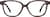 Front view of Square Glasses 4465215 in Brown thumbnail