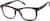 Angle view of Rectangle Glasses 4465315 in Brown thumbnail