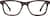 Front view of Rectangle Glasses 4465315 in Brown thumbnail