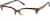 Angle view of Browline Glasses 4465432 in Dark Brown thumbnail