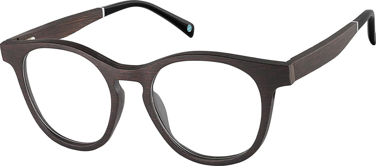 Angle view of Round Glasses 4465521 in Black