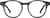 Front view of Round Glasses 4465521 in Black thumbnail