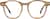 Front view of Round Glasses 4465532 in Light Brown thumbnail