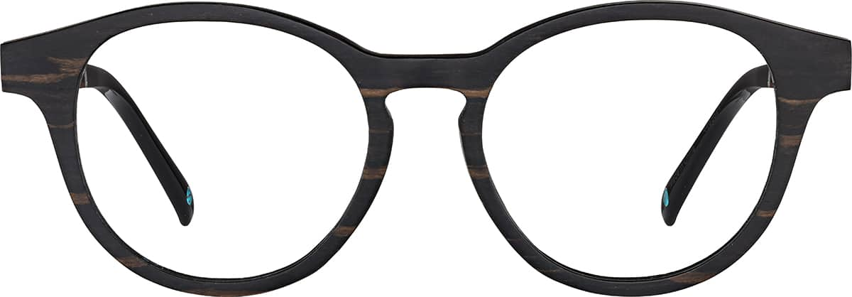 Front view of Round Glasses 4465621 in Black