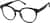 Angle view of Round Wooden Glasses 4465721 in Ebony Stain thumbnail
