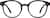 Front view of Round Wooden Glasses 4465721 in Ebony Stain thumbnail