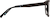 Side view of Round Wooden Glasses 4465721 in Ebony Stain thumbnail