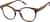 Angle view of Round Wooden Glasses 4465732 in Brown thumbnail