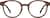Front view of Round Wooden Glasses 4465732 in Brown thumbnail