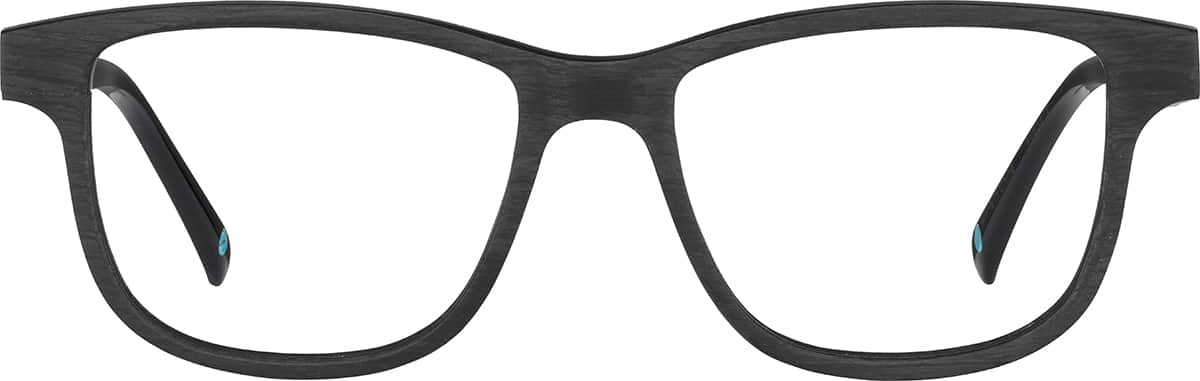 Front view of Rectangle Glasses 4465812 in Dark Gray