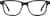 Front view of Rectangle Glasses 4465812 in Dark Gray thumbnail