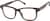Angle view of Rectangle Glasses 4465832 in Brown thumbnail