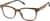 Angle view of Rectangle Glasses 4465915 in Brown thumbnail