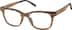 Square Glasses 4465915 in Brown