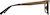 Side view of Rectangle Glasses 4465915 in Brown thumbnail