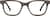 Front view of Rectangle Glasses 4465932 in Dark Brown thumbnail