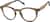 Angle view of Round Glasses 4466015 in Brown thumbnail