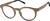 Angle view of Round Glasses 4466032 in Brown thumbnail