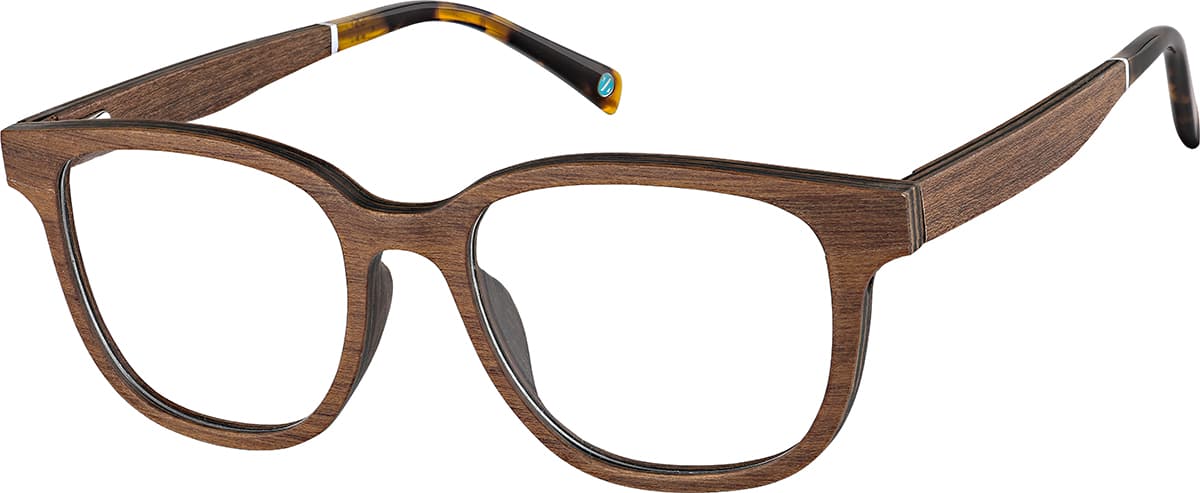 Angle view of Square Glasses 4466115 in Brown