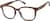 Angle view of Square Glasses 4466115 in Brown thumbnail