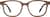 Front view of Square Glasses 4466115 in Brown thumbnail