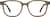 Front view of Square Glasses 4466132 in Brown thumbnail