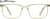Front view of Rectangle Glasses 4466522 in Yellow thumbnail