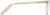 Side view of Rectangle Glasses 4466522 in Yellow thumbnail