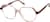 Angle view of Geometric Glasses 4466619 in Pink thumbnail