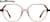 Front view of Geometric Glasses 4466619 in Pink thumbnail