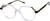 Angle view of Geometric Glasses 4466623 in Clear thumbnail