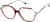 Angle view of Geometric Glasses 4466625 in Brown thumbnail