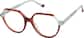 Angle view of Geometric Glasses 4466625 in Brown thumbnail
